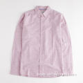 Pink Men's Long Sleeve Dobby Shirt